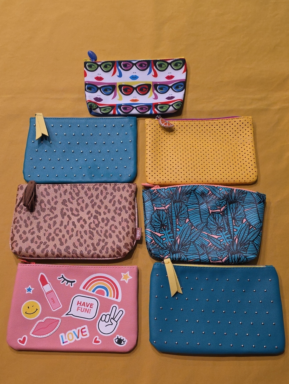 IPSY Glam Bag ▪︎ Lot of 7 | Vintage & Recent Makeup Pouches ▪︎ Like New!